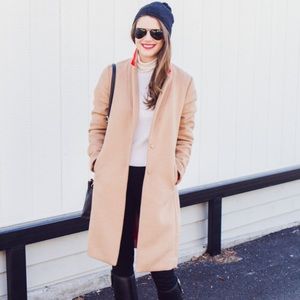 Ann Taylor Wool Orange accent Coat